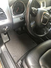 Audi Q7 2005–2015 EVA-lattiamatot (mustat) 3 riviä (6 mattoa) kuva 2