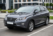 Lexus RX 2009–2015 RedLine Black -sivuaskelmat (2 kpl, alumiini) kuva 1