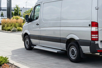 Mercedes Sprinter W906 2006–2018 Sivuporrassarja New Vision Grey (2 kpl, alumiini) Pitkä / Erittäin pitkä kuva 1