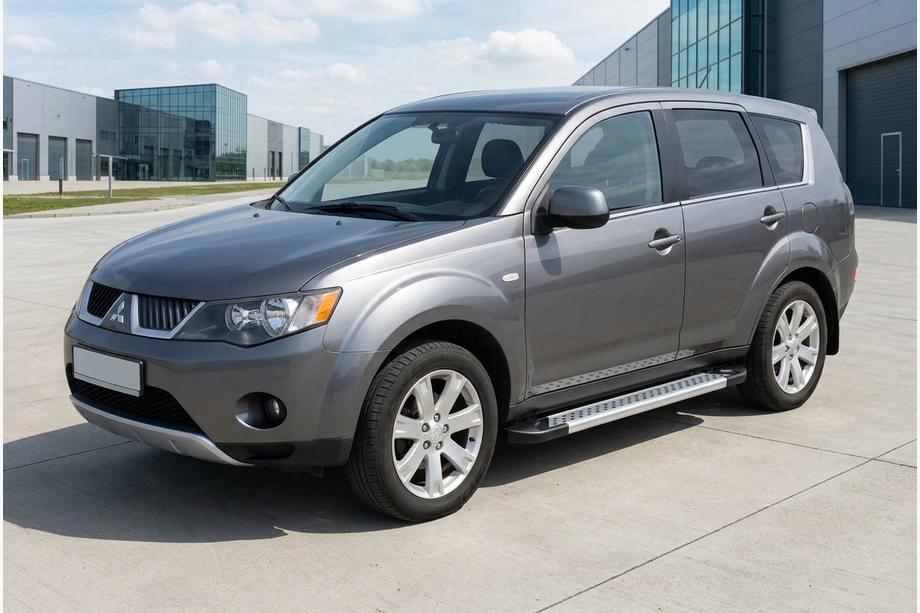 Mitsubishi Outlander 2006–2012 Sivuporrassarja New Vision Grey (2 kpl, alumiini) Image