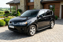 Mitsubishi Outlander 2006–2012 Tayga Black sivuaskelmat (2 kpl, alumiini) kuva 1