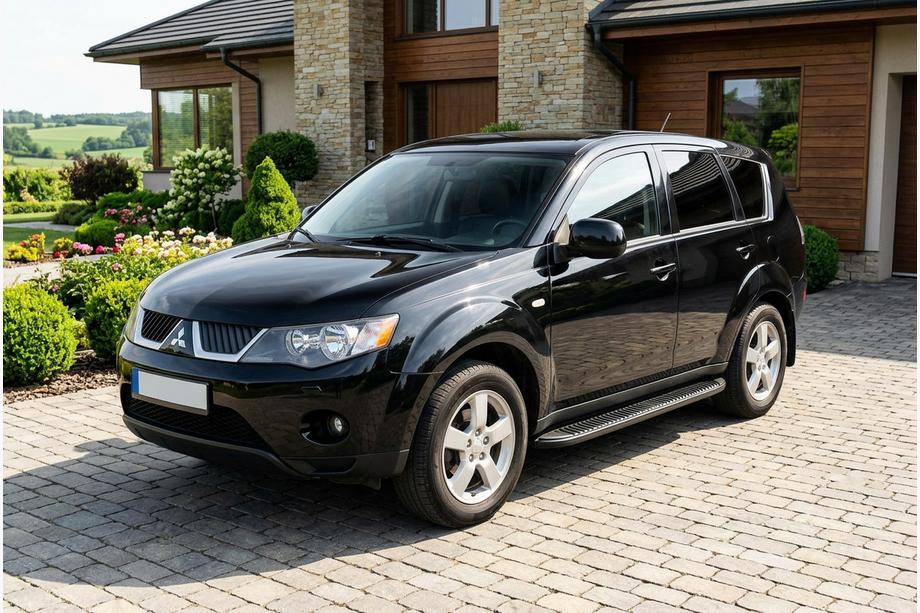 Mitsubishi Outlander 2006–2012 Tayga Black sivuaskelmat (2 kpl, alumiini) Image