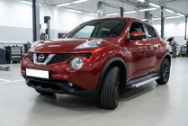 Nissan Juke 2010–2019 Sivuporrassarja New Vision Grey (2 kpl, alumiini) kuva 1