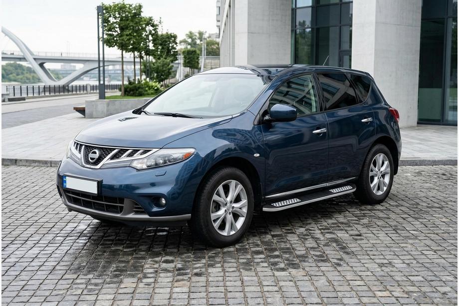 Nissan Murano 2008–2014 Tayga V2 sivukynnykset (2 kpl, alumiini) Image
