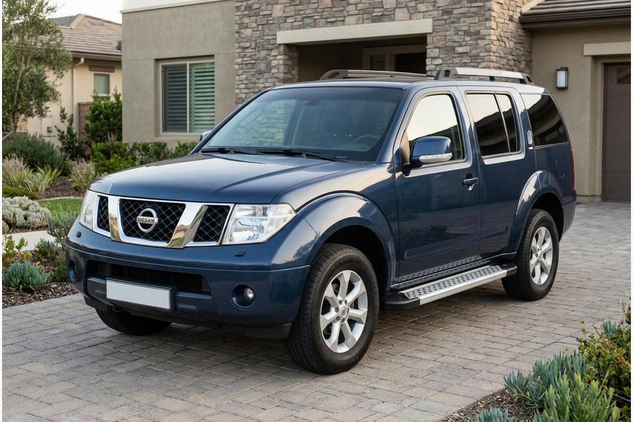 Nissan Pathfinder R51 2005–2014 Sivuporrassarja New Vision Grey (2 kpl, alumiini) Kuva 1