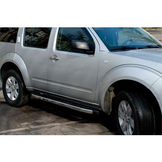 BlackLine sivuastinlaudat (2 kpl, alumiini) Nissan Pathfinder R51 2005–2014 kuva 1