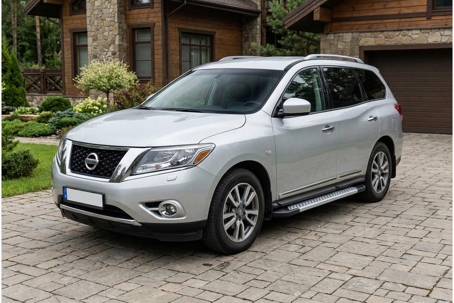 Nissan Pathfinder R52 2012–2021 Sivuporrassarja New Vision Grey (2 kpl, alumiini) Image