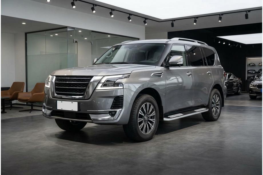 Nissan Patrol Y62 2010–2024 Tayga V2 sivukynnykset (2 kpl, alumiini) Kuva 2