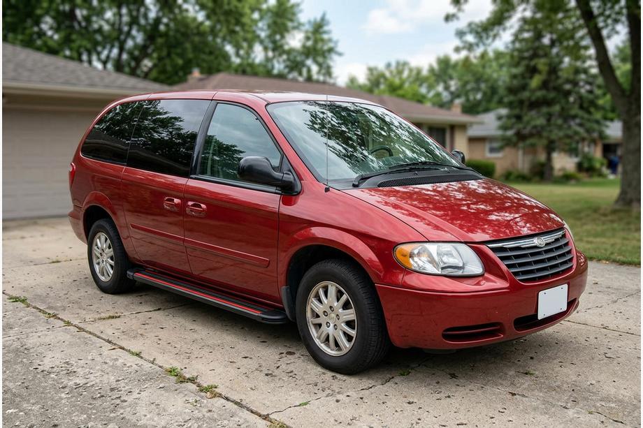 Chrysler Voyager 2001–2007 Sivuaskelmat Maya Red (2 kpl, alumiini) Image