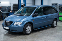 Chrysler Voyager 2001–2007 Maya Blue sivuaskelmat (2 kpl, alumiini) kuva 1
