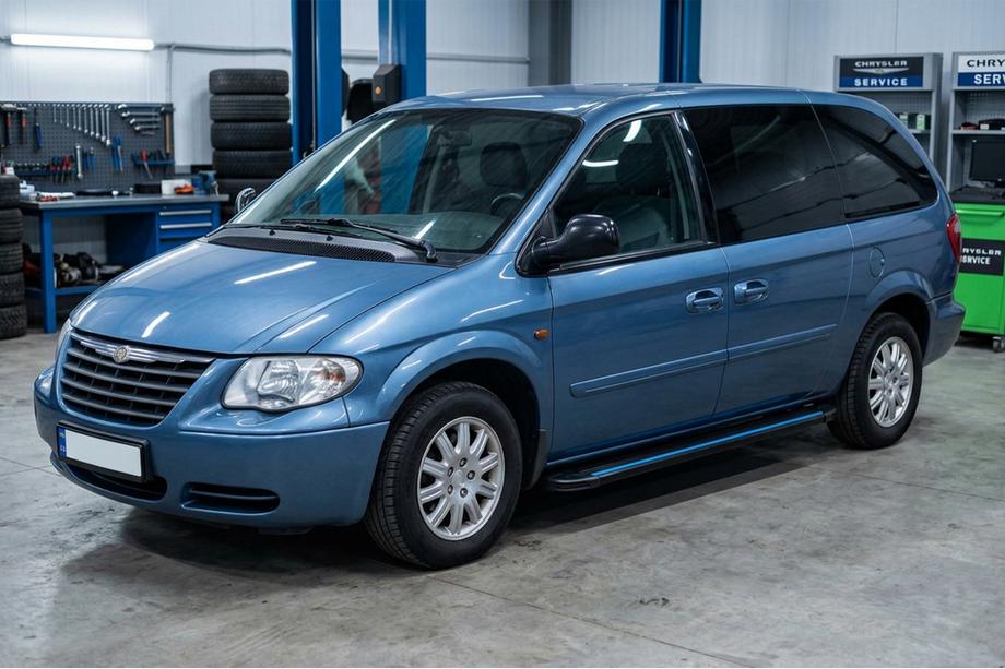 Chrysler Voyager 2001–2007 Maya Blue sivuaskelmat (2 kpl, alumiini) Image