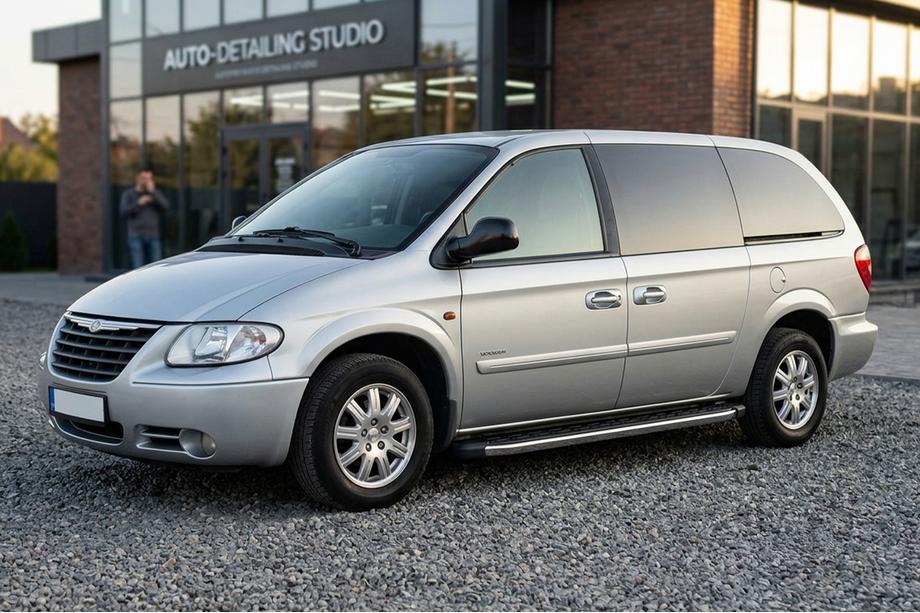 Chrysler Voyager 2001–2007 BlackLine-sivuporrassarja (2 kpl, alumiini) Image