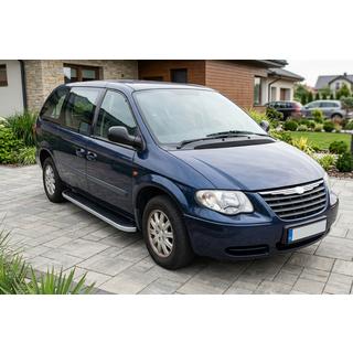Tayga Grey -sivuaskelmat (2 kpl, alumiini) Chrysler Voyager 2001–2007 kuva 1