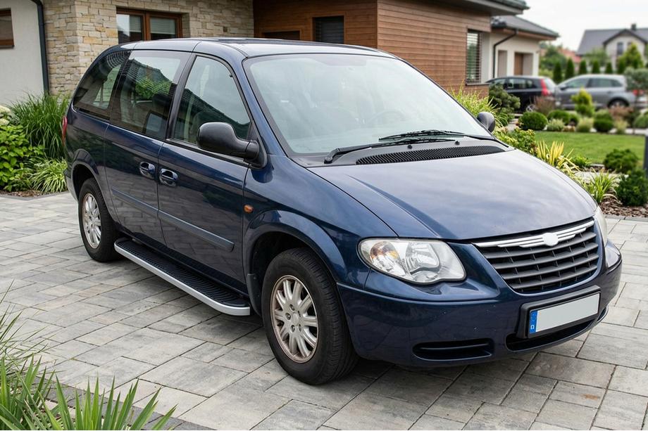 Chrysler Voyager 2001–2007 Tayga Grey -sivuaskelmat (2 kpl, alumiini) Image
