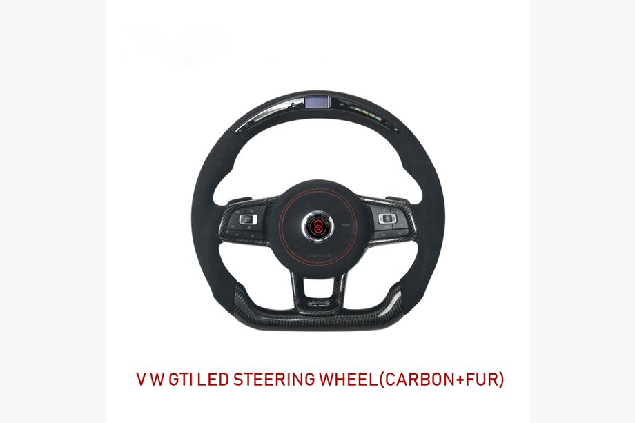 Volkswagen Golf 7/E-Golf 2012–2020 Ohjauspyörä (hiilikuitu + LED-indikaattori) Kuva 2