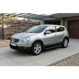 Tayga Black sivuaskelmat (2 kpl, alumiini) Nissan Qashqai 2007–2010 kuva 1