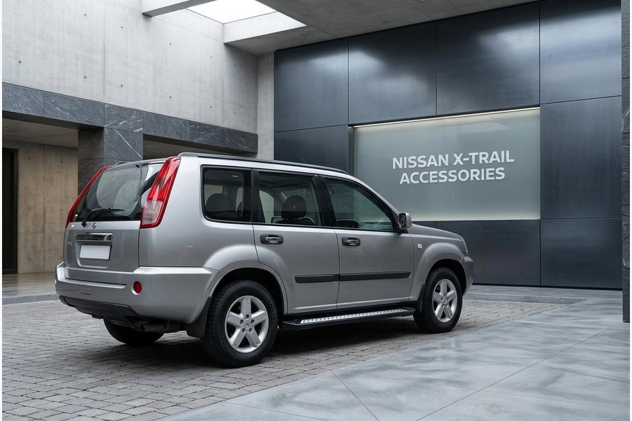 Nissan X-trail T30 2002–2007 Sivuporras New Vision Black (2 kpl, alumiini) Image