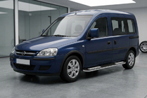 Opel Combo 2002–2012 Tayga V2 sivukynnykset (2 kpl, alumiini) kuva 1