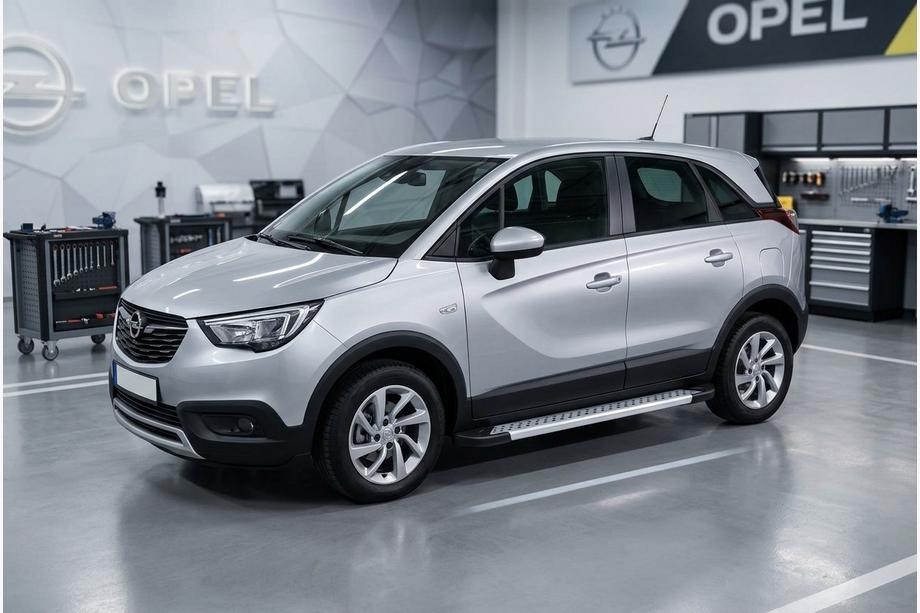 Opel Crossland X 2017–2024 Sivuporrassarja New Vision Grey (2 kpl, alumiini) Kuva 1