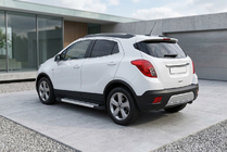 Opel Mokka 2012–2021 Sivuporrassarja New Vision Grey (2 kpl, alumiini) kuva 1