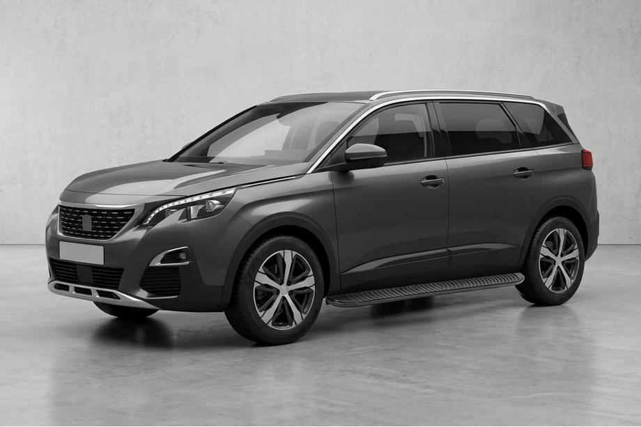 Peugeot 5008 2016–2023 Tayga Black sivuaskelmat (2 kpl, alumiini) Image