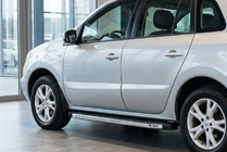 Renault Koleos 2008–2016 BlackLine-sivuporrassarja (2 kpl, alumiini) kuva 1