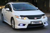 Honda Civic Sedan IX 2011–2016 Konepellin tuuliohjain (EuroCap) kuva 2