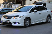 Honda Civic Sedan IX 2011–2016 Konepellin tuuliohjain (EuroCap) kuva 3