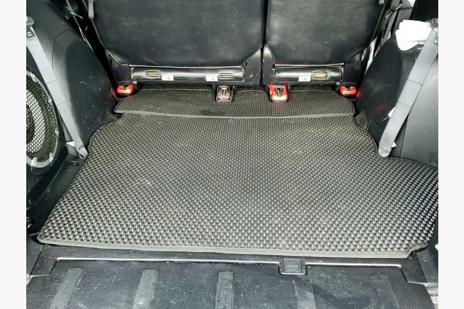 Mitsubishi Outlander 2006–2012 Tavaratilan matto (EVA, musta) 7-paikkainen Ilman subwooferia Kuva 8