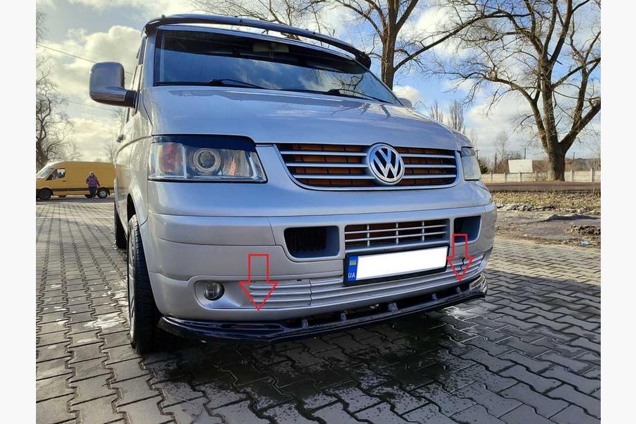 Volkswagen T5 Caravelle 2004–2010 Etupuskurin lip-spoileri (ABS) Image