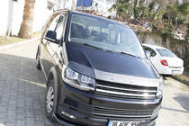 Volkswagen T6 2015–2024 Etupuskurin lip-spoileri, hiilikuitu-look 2015-2018 (ABS) kuva 2