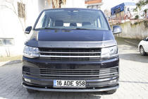 Volkswagen T6 2015–2024 Etupuskurin lip-spoileri, hiilikuitu-look 2015-2018 (ABS) kuva 10