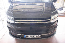 Volkswagen T6 2015–2024 Etupuskurin lip-spoileri, hiilikuitu-look 2015-2018 (ABS) kuva 15