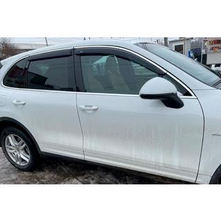 Ikkunatuulisuojat kromilistalla (4 kpl, HIC) Porsche Cayenne 2010–2017 kuva 2