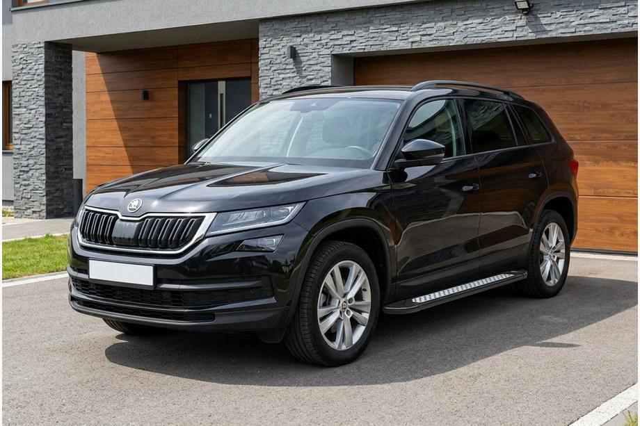 Skoda Kodiaq 2016–2023 Sivuastinlaudat New Vision Black (2 kpl, alumiini) Image