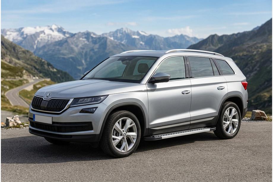 Skoda Kodiaq 2016–2023 Sivuporrassarja New Vision Grey (2 kpl, alumiini) Image
