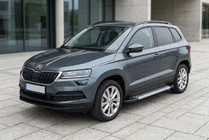 Skoda Karoq 2018– Sivuporrassarja New Vision Grey (2 kpl, alumiini) kuva 1