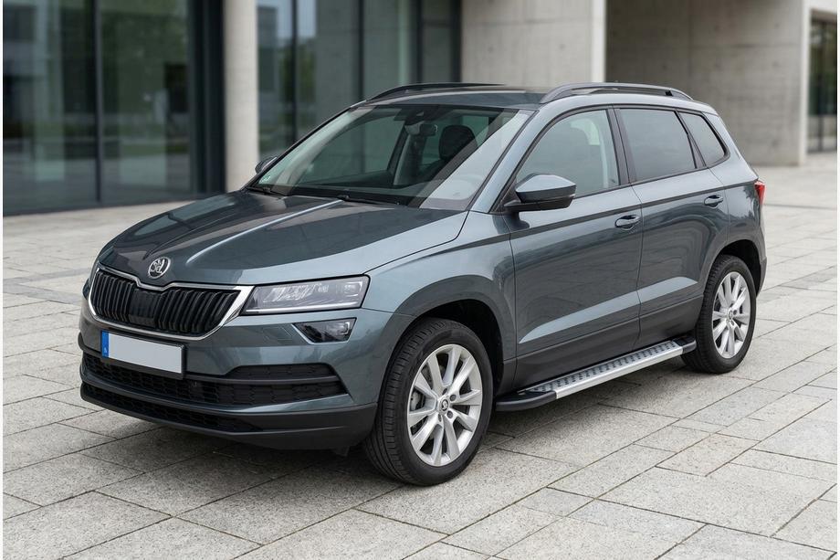 Skoda Karoq 2018– Sivuporrassarja New Vision Grey (2 kpl, alumiini) Image