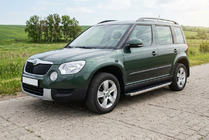 Skoda Yeti 2009–2017 BlackLine-sivuporrassarja (2 kpl, alumiini) kuva 1