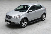 SsangYong Korando 2010–2019 Tayga Black sivuaskelmat (2 kpl, alumiini) kuva 1
