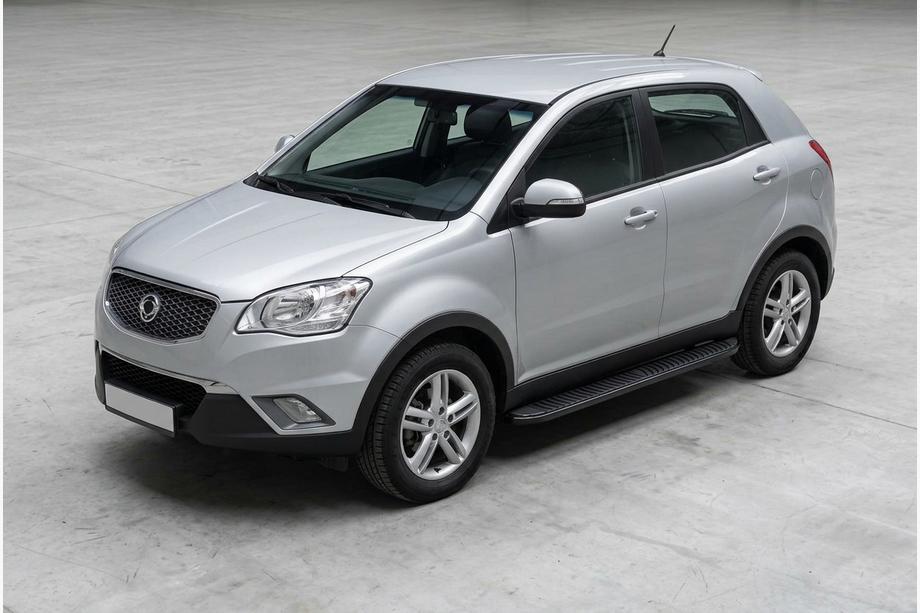SsangYong Korando 2010–2019 Tayga Black sivuaskelmat (2 kpl, alumiini) Image