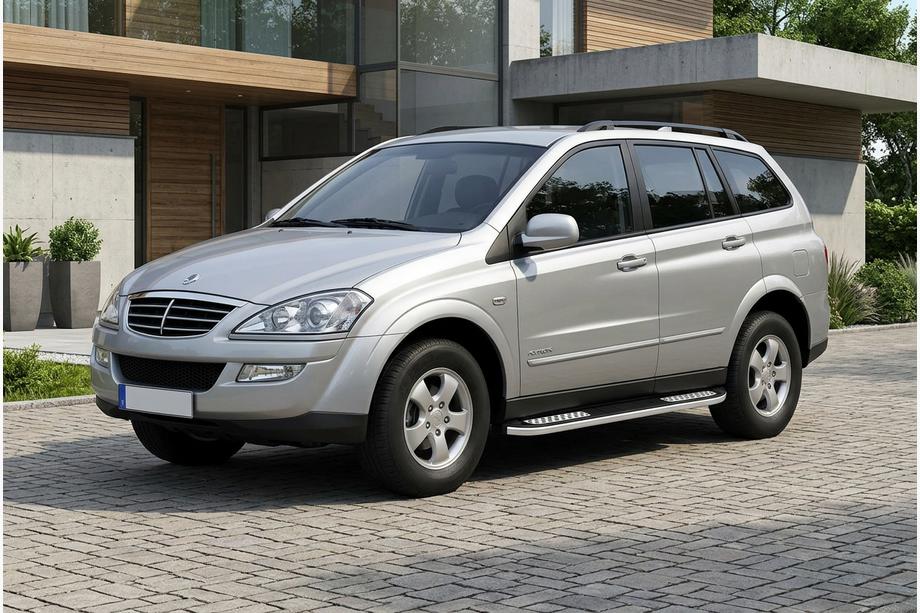 SsangYong Kyron 2005–2014 Tayga V2 sivukynnykset (2 kpl, alumiini) Image