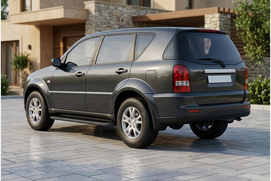 SsangYong Rexton I 2001–2017 Sivukynnykset Tayga Black (2 kpl, alumiini) Image