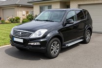 SsangYong Rexton I 2001–2017 Sivuaskelmat Vision New Grey (2 kpl, alumiini) 2005-2012 kuva 1