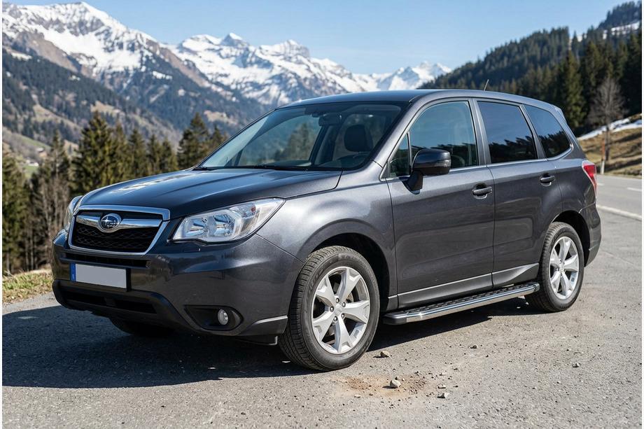 Subaru Forester 2013–2018 BlackLine-sivuporrassarja (2 kpl, alumiini) Image