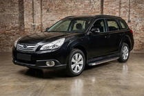 Subaru Outback 2009–2014 BlackLine-sivuporrassarja (2 kpl, alumiini) kuva 1