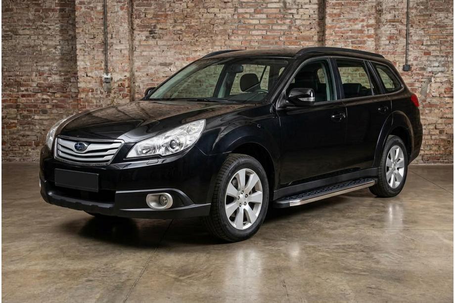Subaru Outback 2009–2014 BlackLine-sivuporrassarja (2 kpl, alumiini) Image
