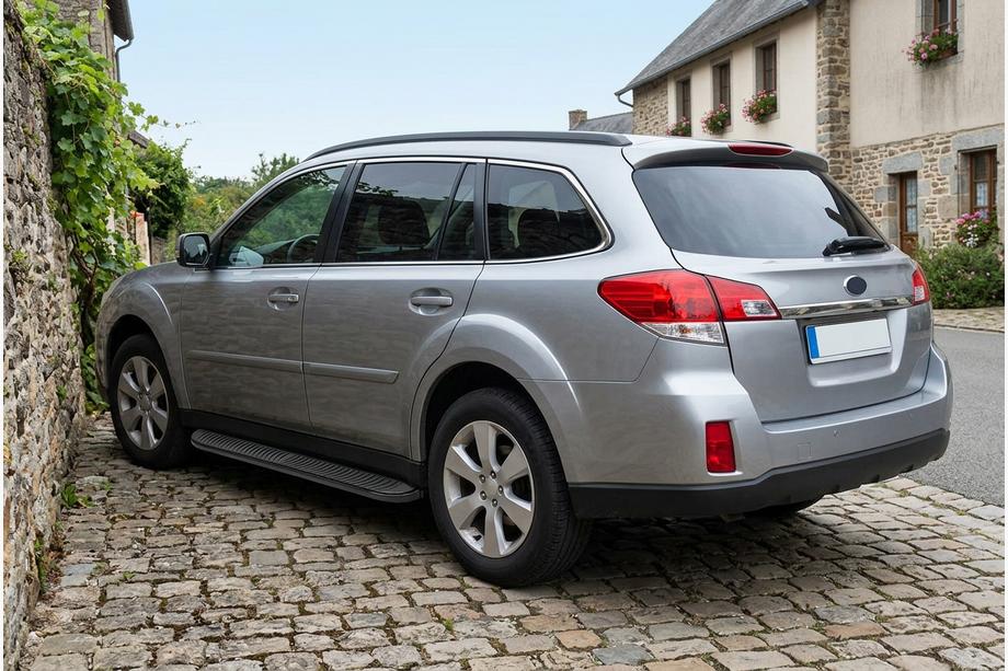 Subaru Outback 2009–2014 Tayga Black sivuaskelmat (2 kpl, alumiini) Image