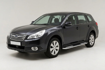 Subaru Outback 2009–2014 Tayga V2 sivukynnykset (2 kpl, alumiini) kuva 1
