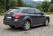 Subaru Outback 2009–2014 Sivuastinlaudat New Vision Black (2 kpl, alumiini) kuva 1